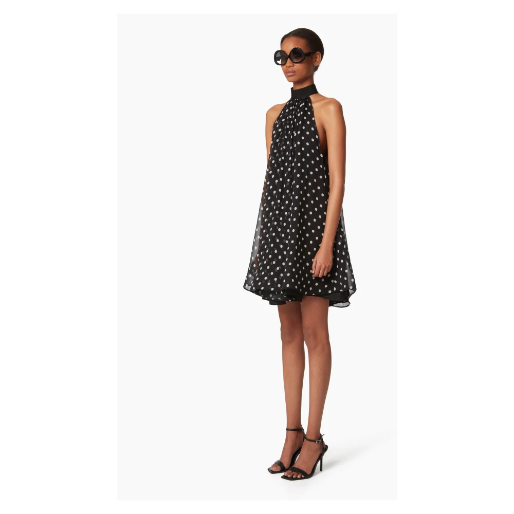 Nina Ricci Halterneck Mini Dress With Black Dames