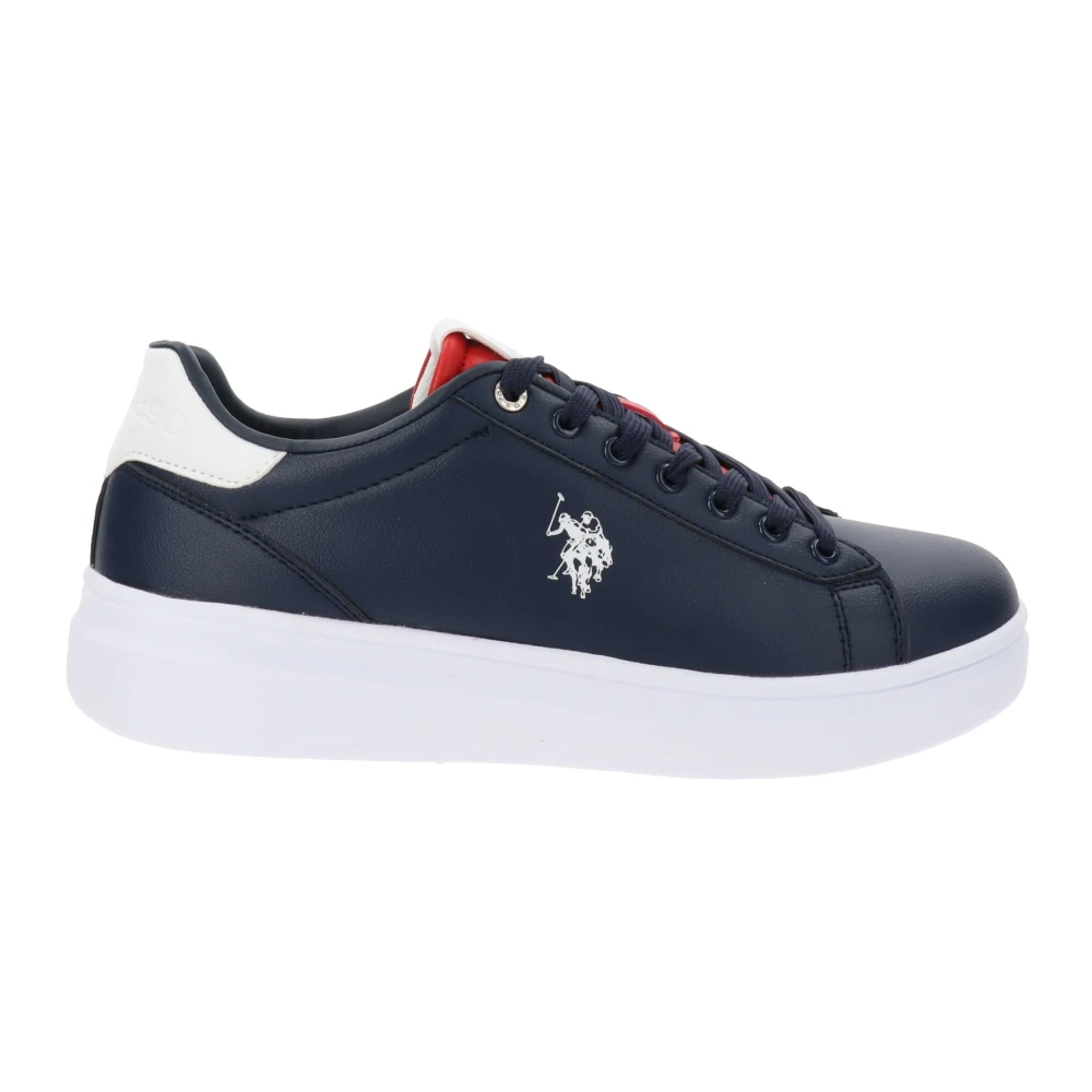 U.s. Polo Assn. Men's Blue Sneakers, 11 Uk, Faux Leather Trainers