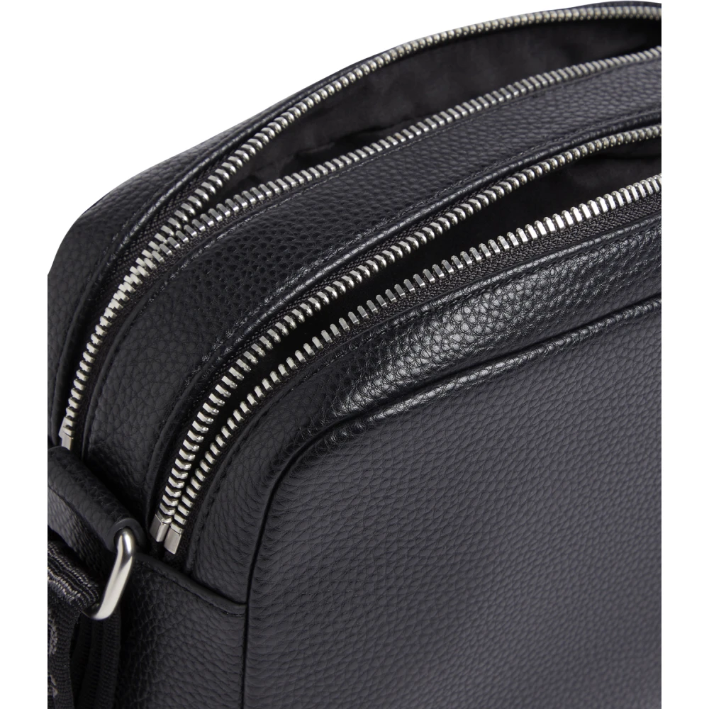 Calvin Klein Zwarte Cameratas met Dubbele Rits Black Dames