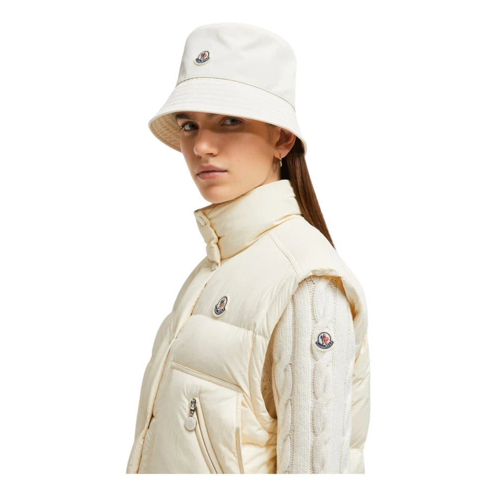 Moncler Omkeerbare Pufferjas Offwhite Beige Dames