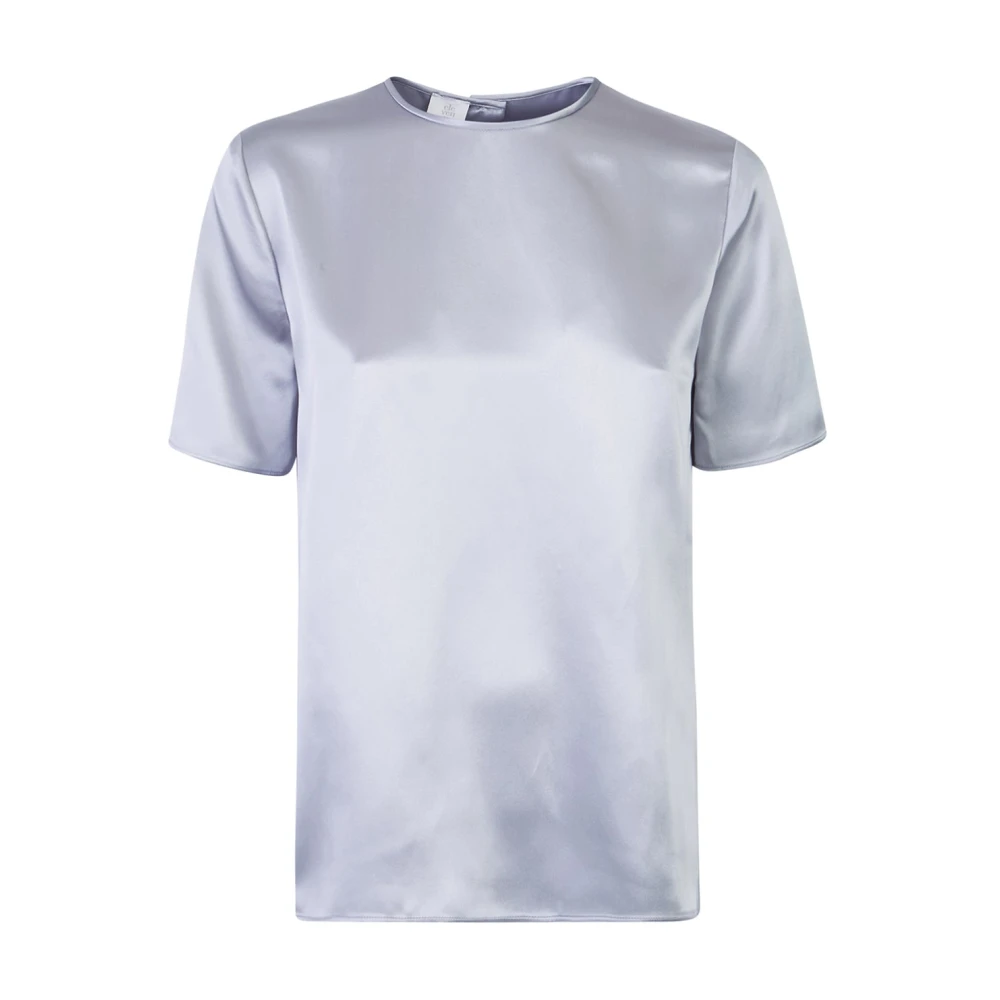 Eleventy Women's Blue Blusa Girocollo T-Shirt - T-Shirts - S - Tops