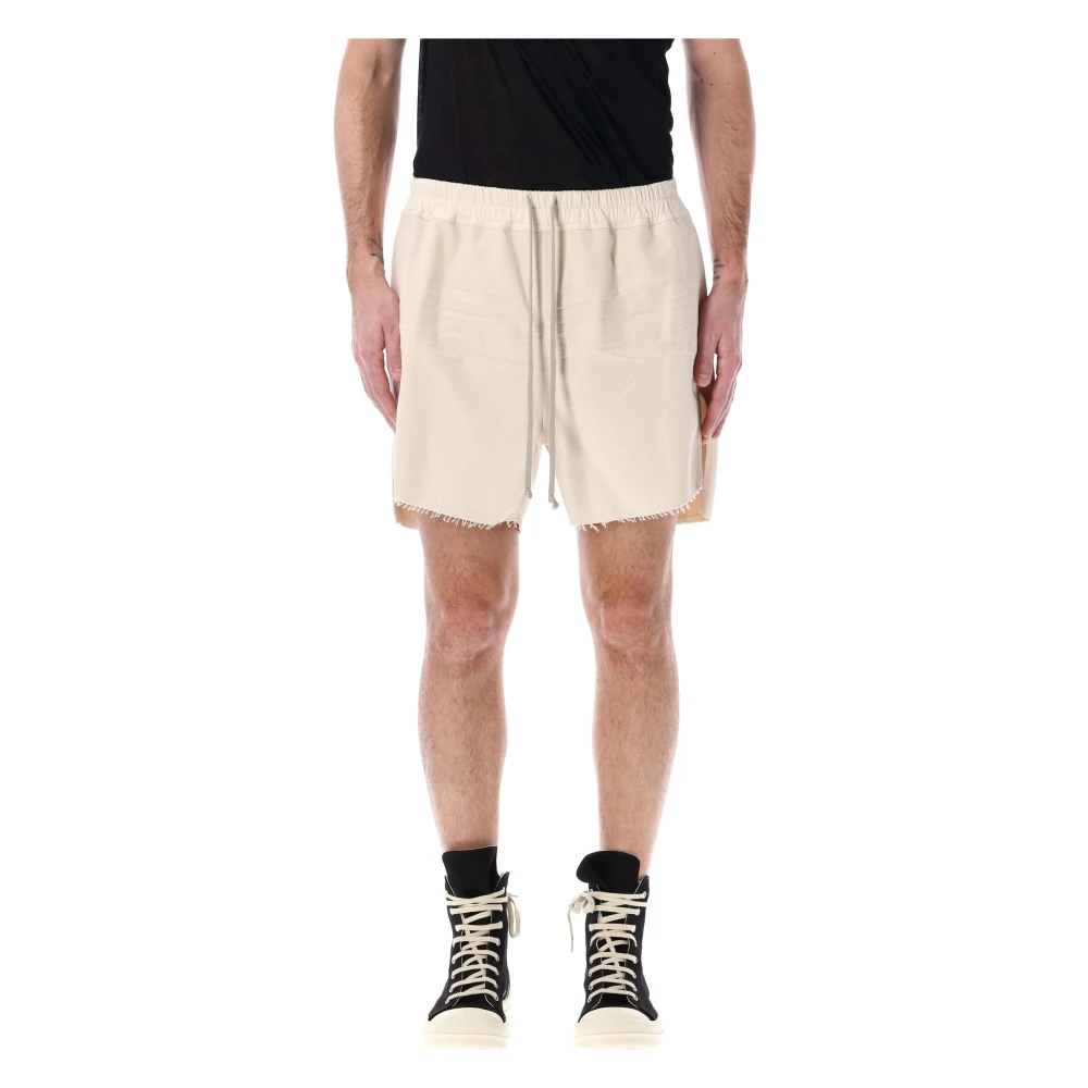 Rick Owens Natuurlijke katoenen canvas boxershort Beige Heren