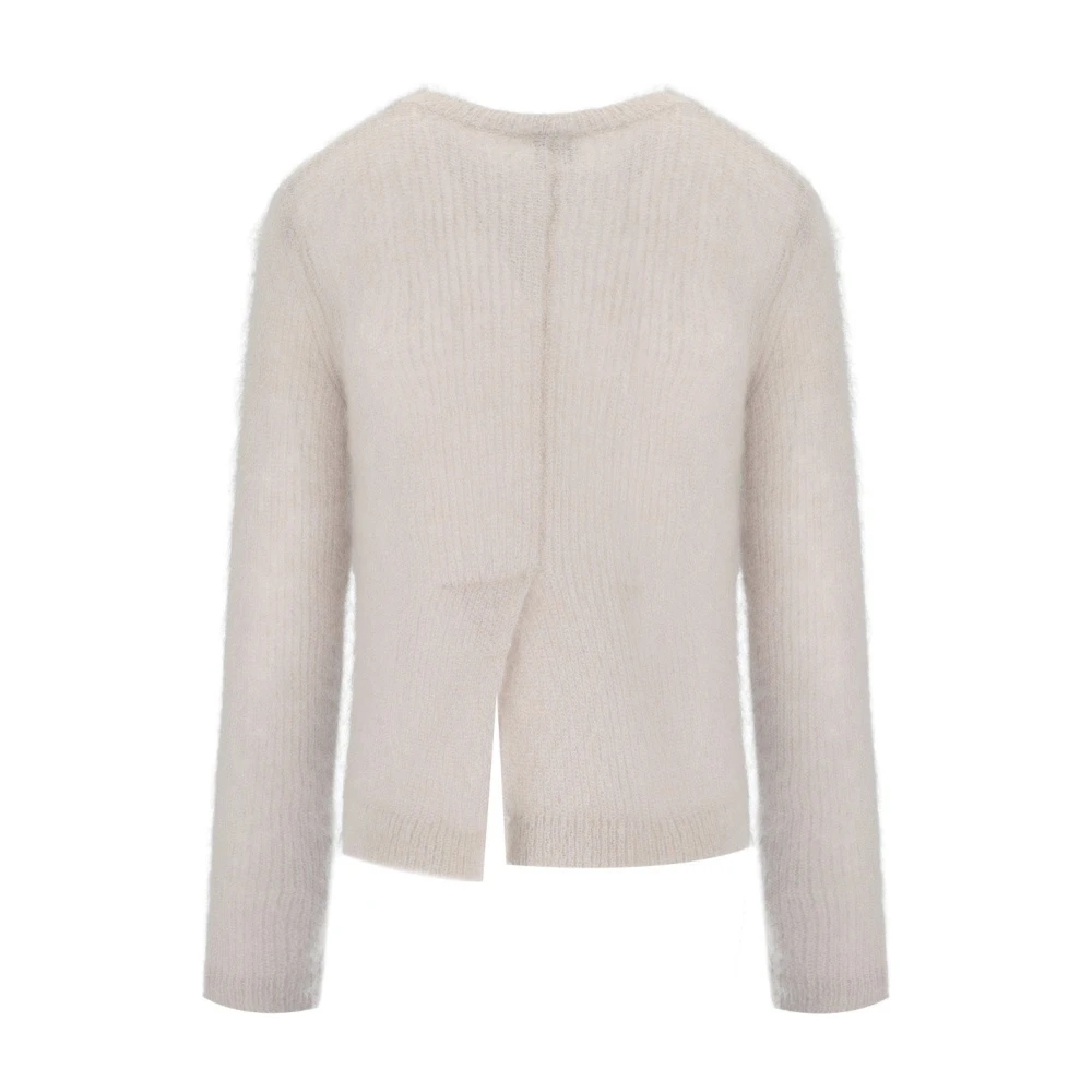 Cruna Parel Grijs Mohair Crewneck Jumper Gray Dames