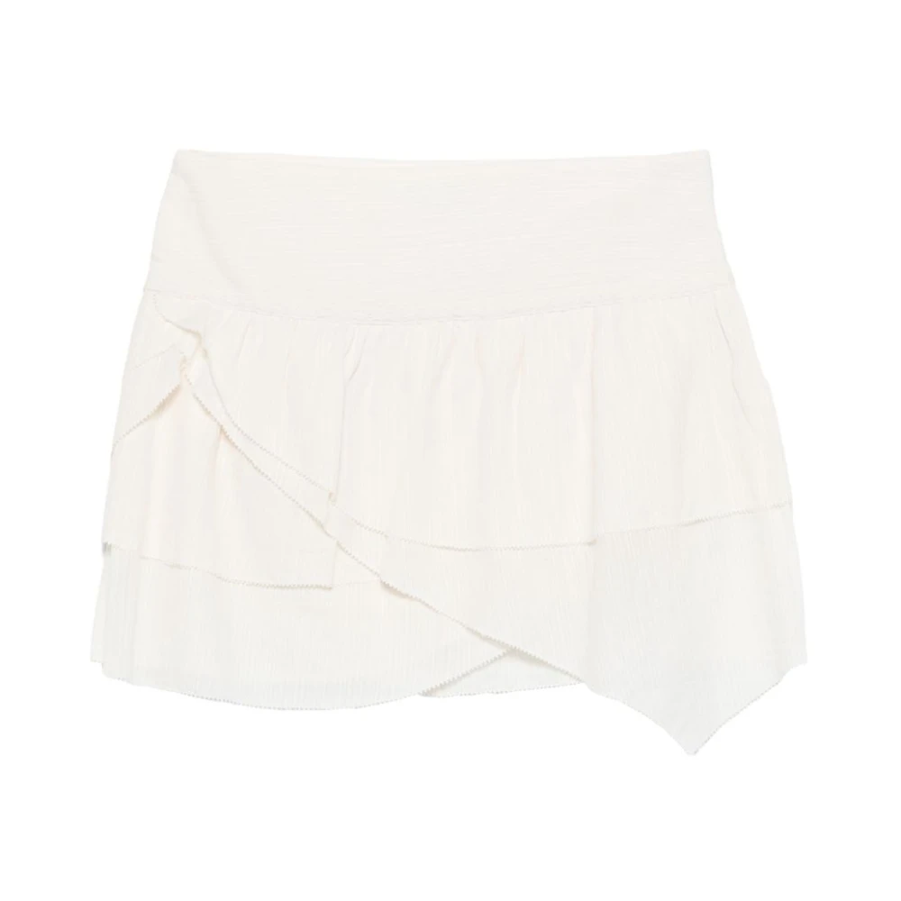 Marant Étoile Women's Beige Gonna Corta A Balze