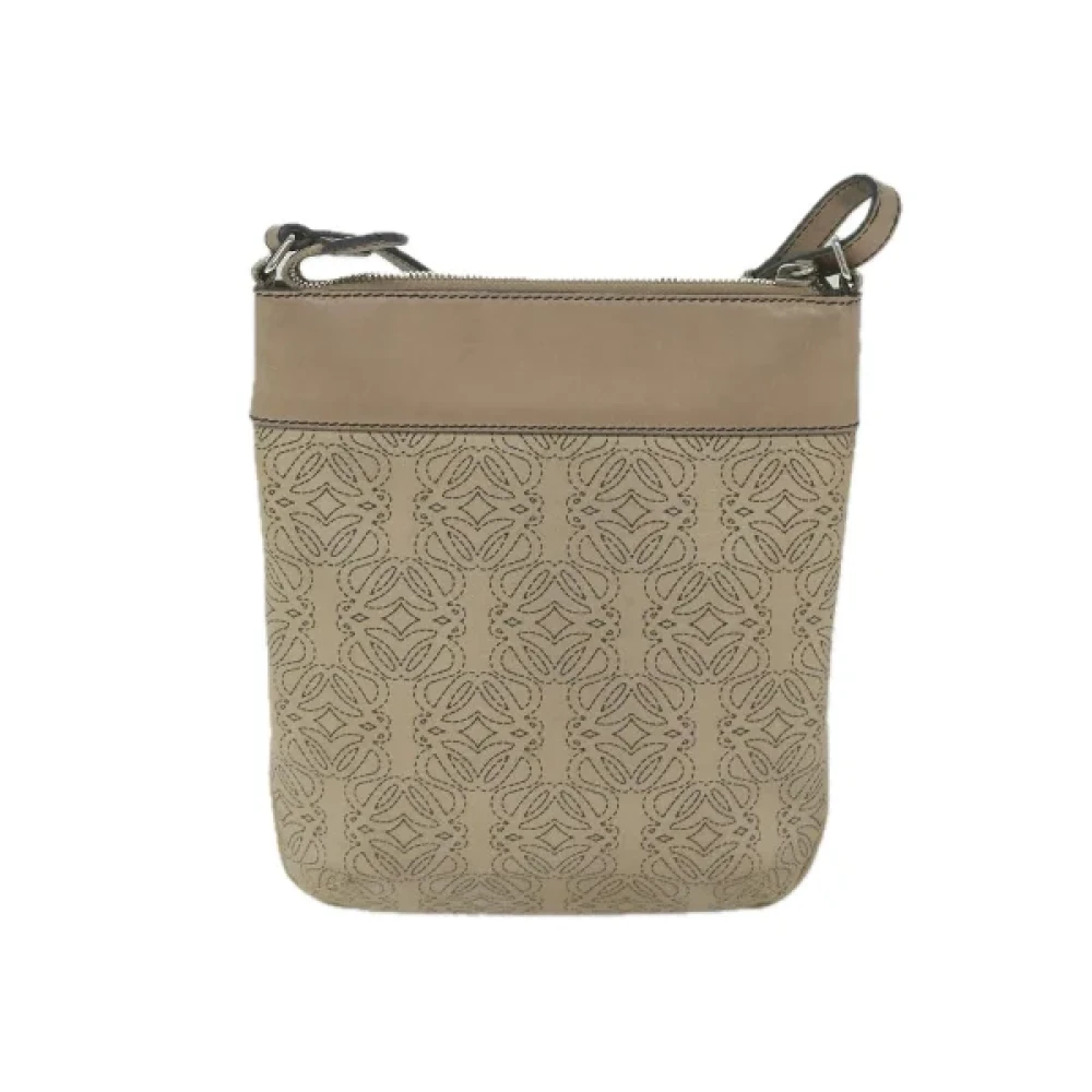 Loewe Pre-owned Leather shoulder-bags Beige Dames