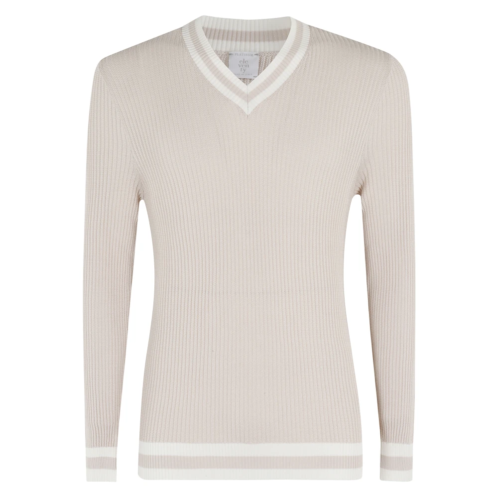 Eleventy V-hals top in verschillende kleuren Beige Dames