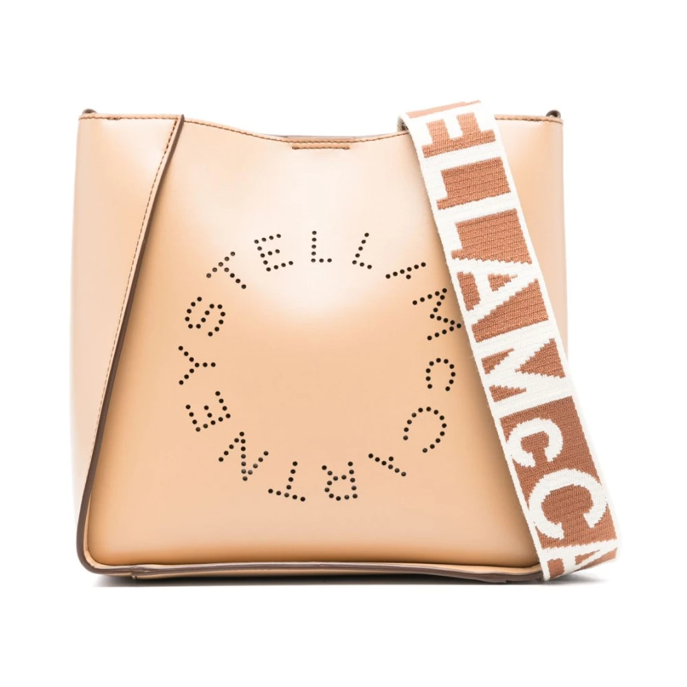 Stella Mccartney Beige Magnetische Sluiting Crossbody Tas Beige Dames