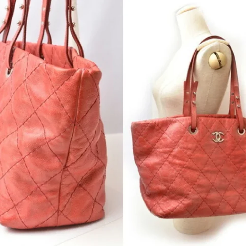 Chanel Vintage Pre-owned Fabric chanel-bags Pink Dames