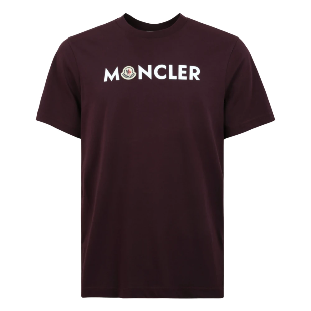 Moncler Red T-Shirt - Male - T-Shirts - L - Tops