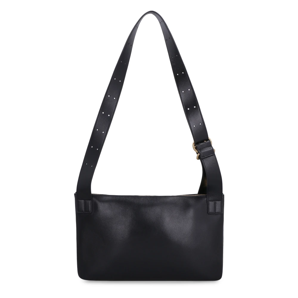 Jil Sander Stijlvolle Leren Crossbody Tas Black Dames