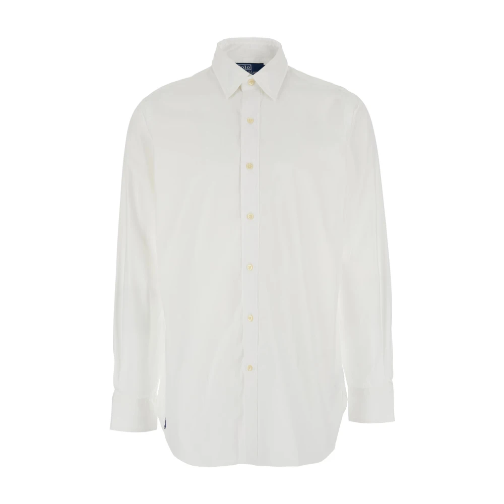 Polo Ralph Lauren Wit overhemd met puntkraag en ponyborduursel White Heren