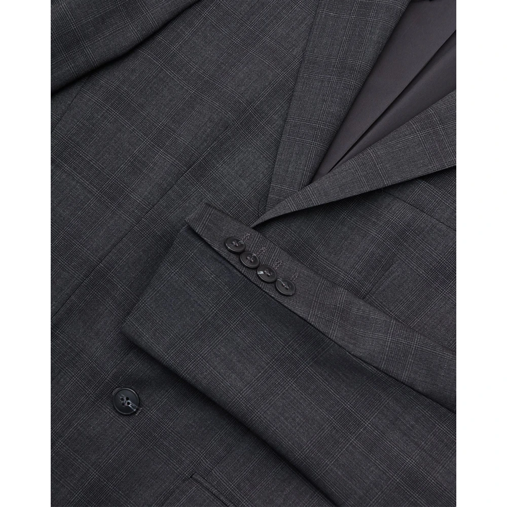 Selected Homme Slim Check Donkergrijze Blazer Gray Heren