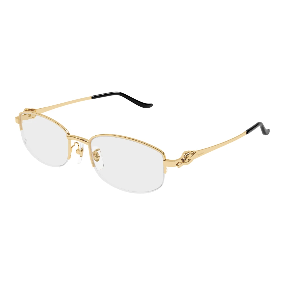 Cartier Women's Yellow Glasses, 52 Mm, Panthère Optical Frame