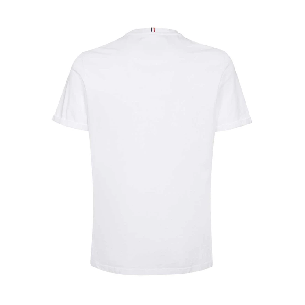 Les Deux Contrasterend Logo Katoenen T-shirt White Heren
