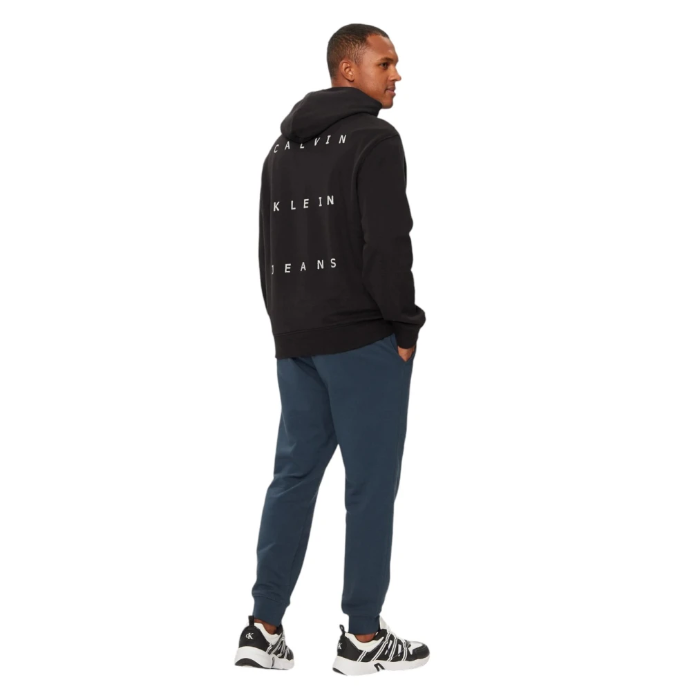 Calvin Klein Stijlvolle hoodie met capuchon Black Heren