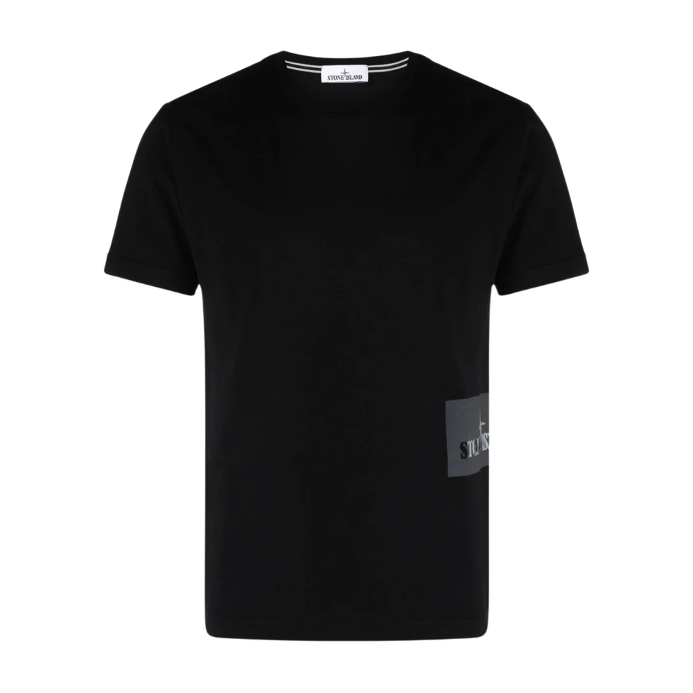 Stone Island Casual Katoenen T-shirt Black Heren