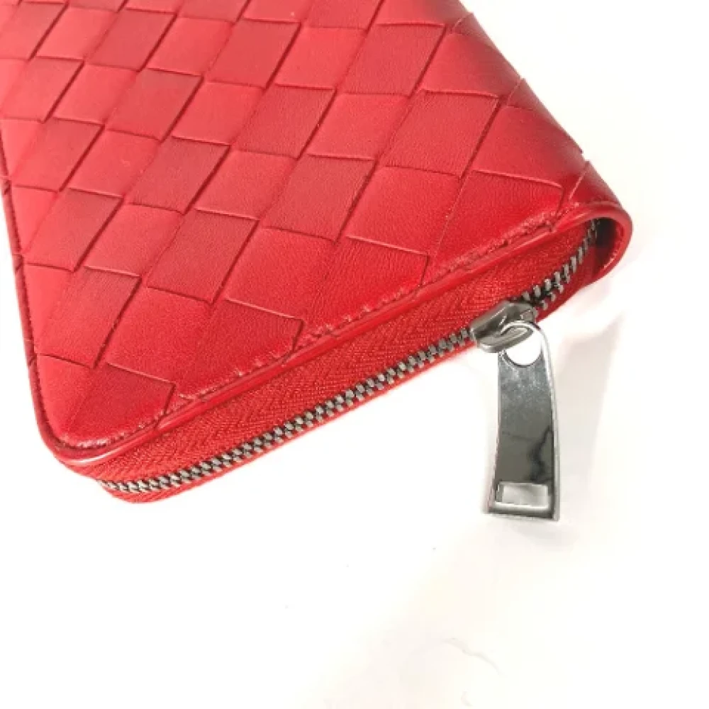 Bottega Veneta Vintage Pre-owned Leather wallets Red Dames