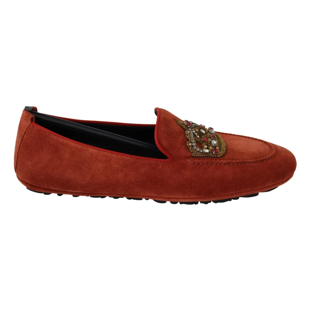 Dolce & Gabbana Orange Loafers Slides Dress