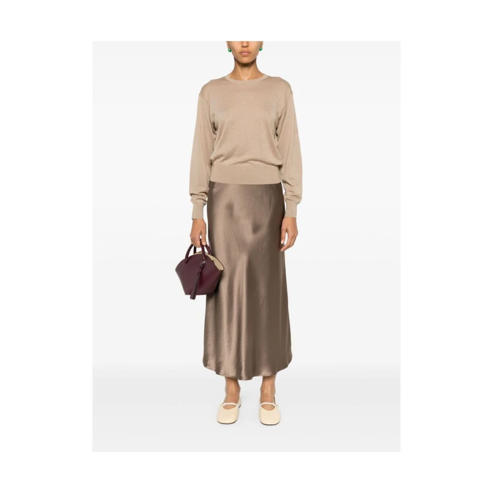 By Malene Birger Beige Gebreide Trui Drop Schouder By Herenne Birger Beige Dames