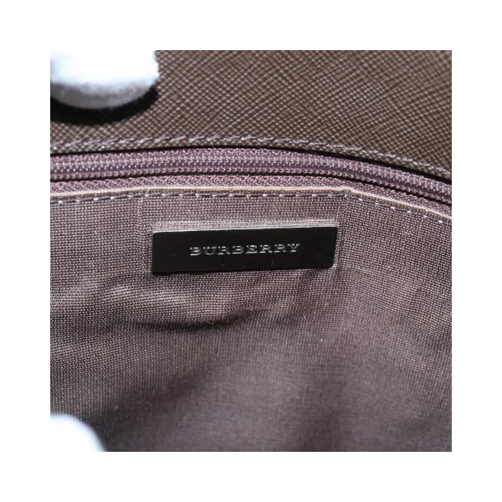 Burberry Vintage Pre-owned Canvas shoulder-bags Beige Dames