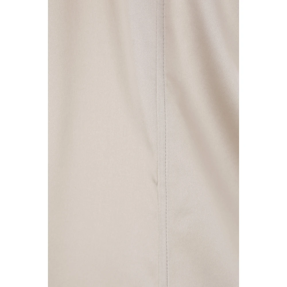 BRUNELLO CUCINELLI Beige Zijden Stretch Mouwloze Top Beige Dames
