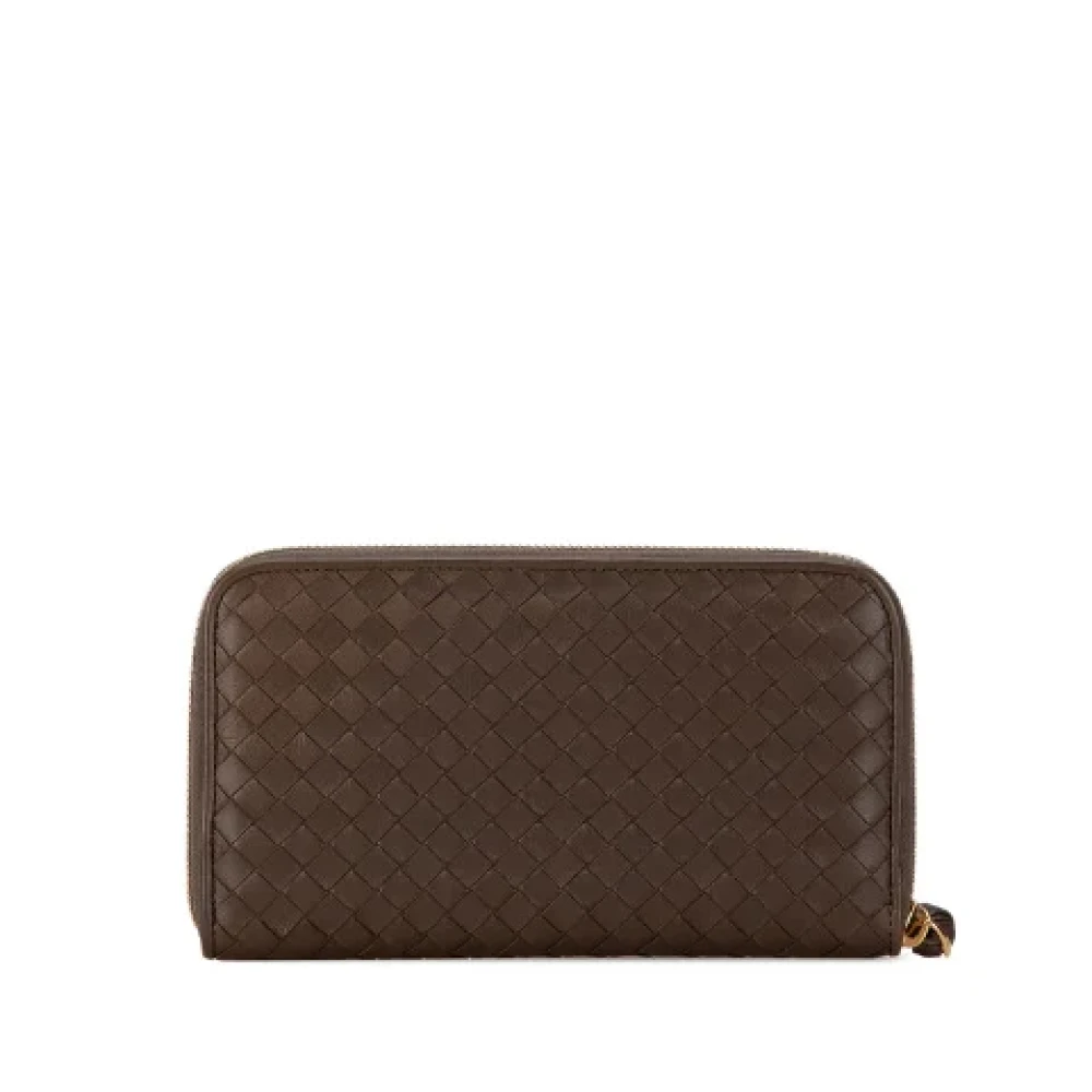 Bottega Veneta Vintage Pre-owned Leather wallets Brown Dames