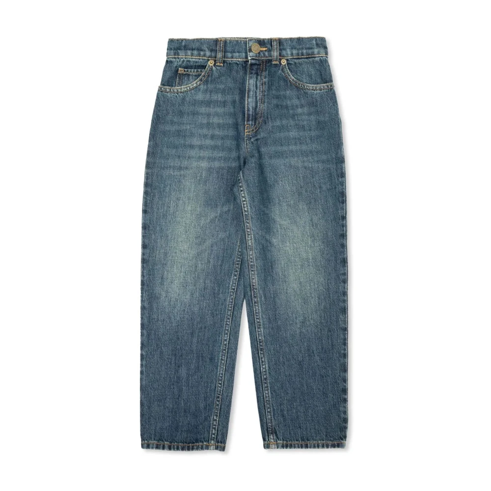 Gucci Blå Barn Jeans Straight Cut Blue, Flicka