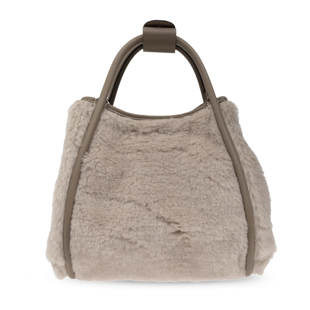 Max Mara Tas Marine Klein in shopper stijl Beige Dames