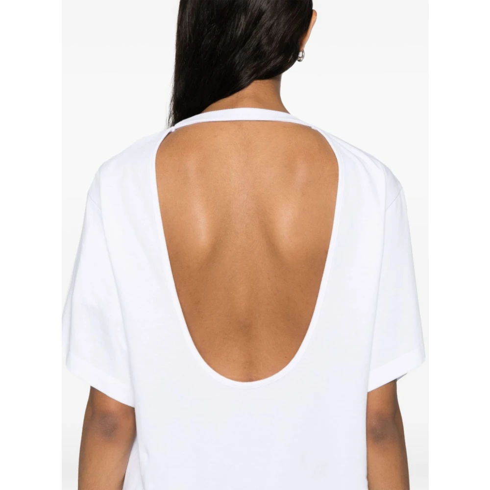 IRO Witte Katoenen T-shirt en Polo White Dames