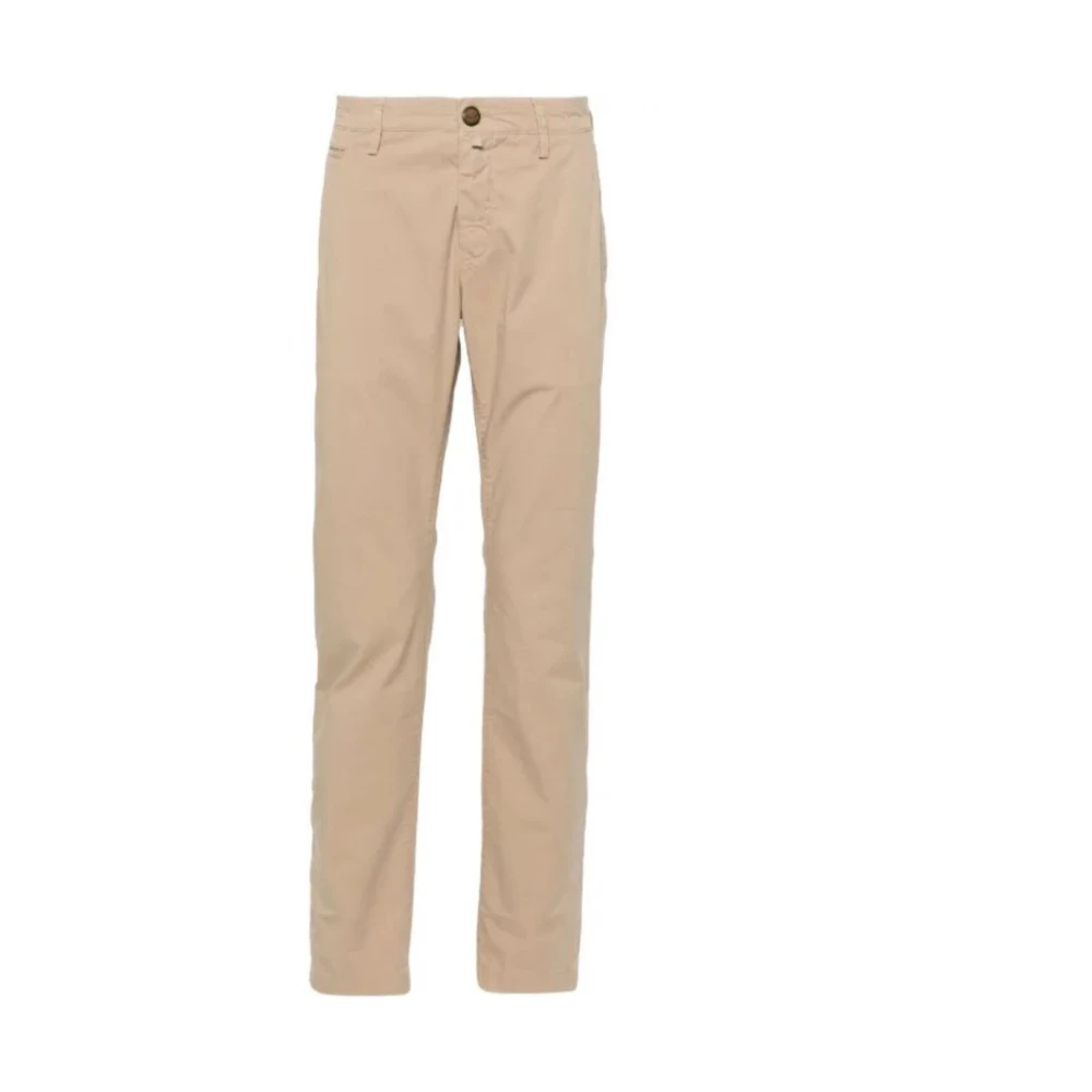 Jacob Cohën Sportieve Bobby Broek Beige Heren