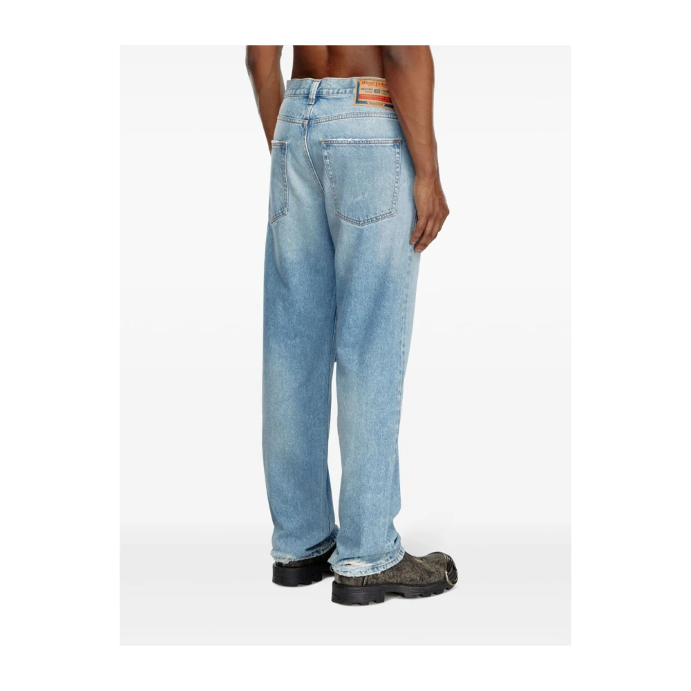 Diesel Blauwe Losse Regular Straight Jeans Blue Heren