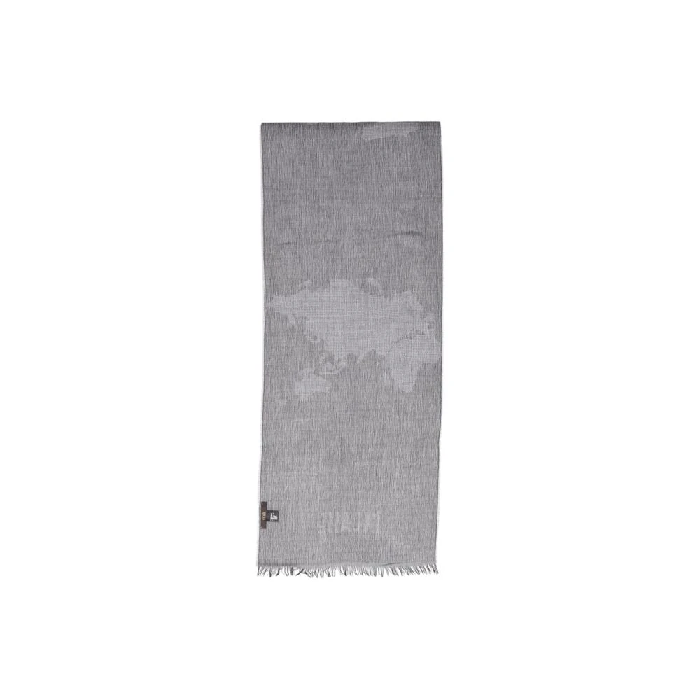 Alviero Martini 1a Classe Grijze Polyacryl Sjaal Herfst Winter Collectie Gray Dames