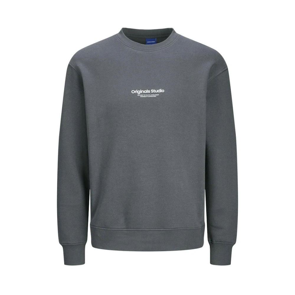 jack & jones Sweat Crew Neck Iron Gate Grijs Gray Heren