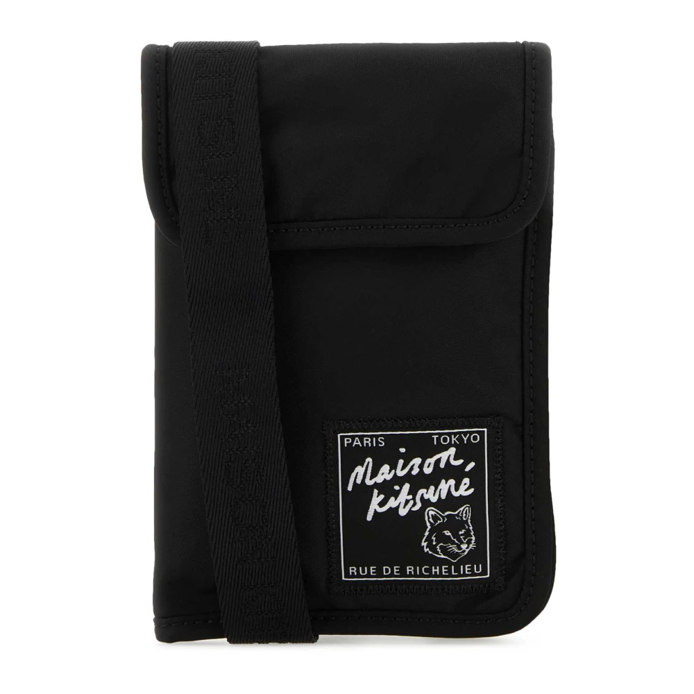 Maison Kitsuné Nylon Telefoonhoes Black Heren