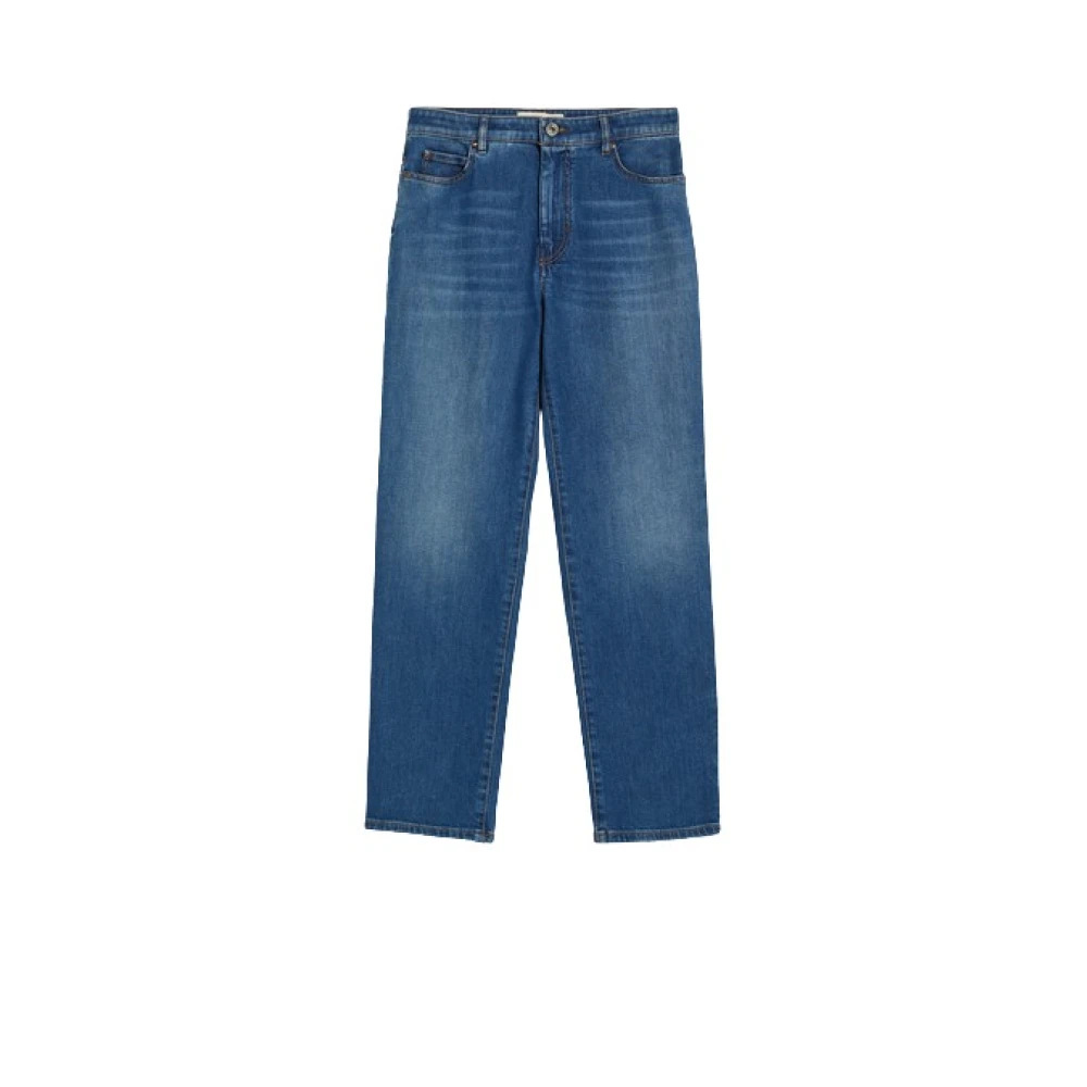 Max Mara Straight Jeans Blue Dames