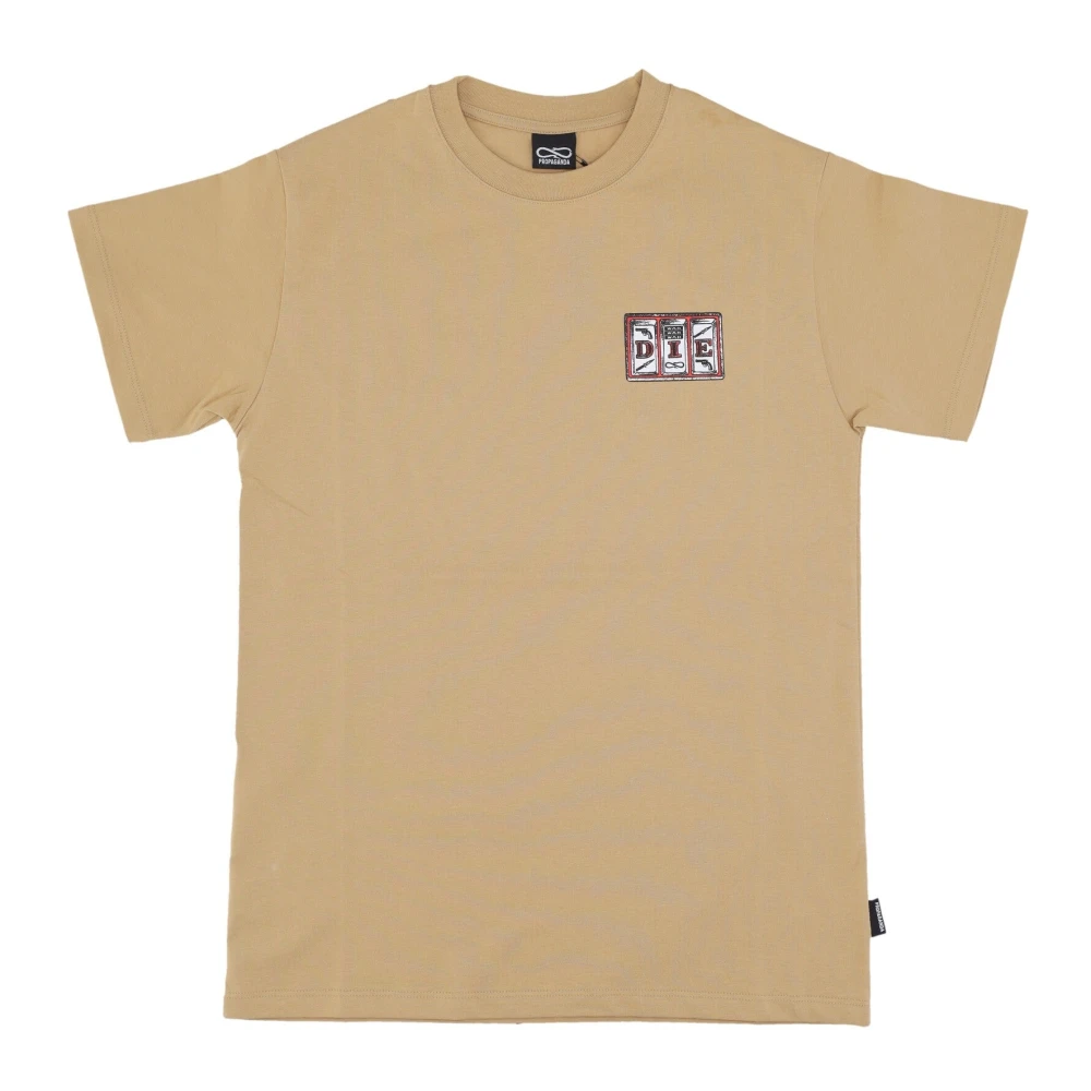 Propaganda Addict Camel Tee Korte Mouw T-shirt Brown Heren