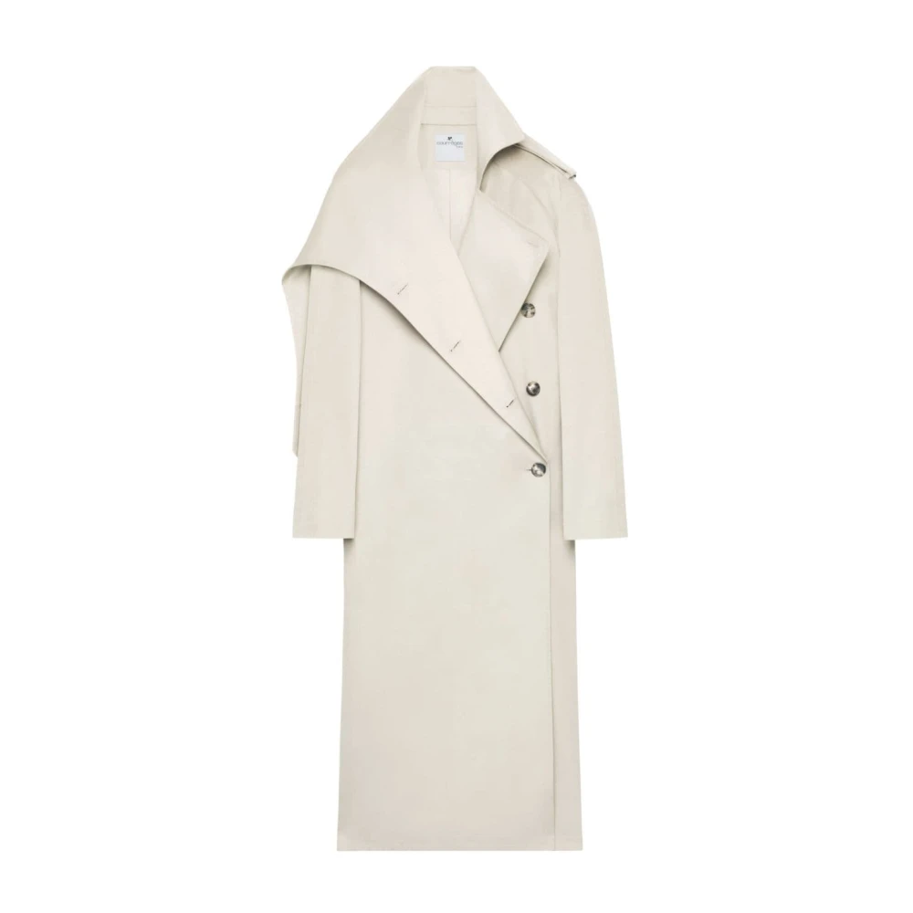 Courrèges Beige Jassen voor Vrouwen Beige Dames