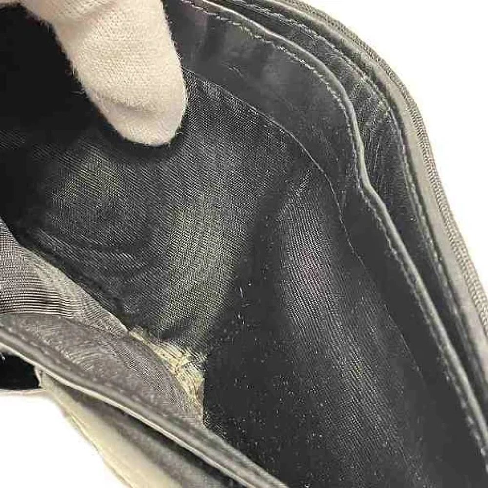 Gucci Vintage Pre-owned Canvas wallets Black Heren