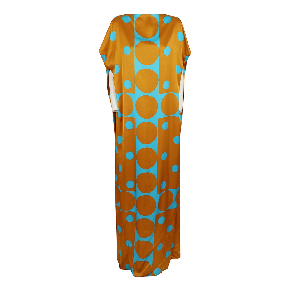 Dries Van Noten Multicolor Maxi Dresses, Female, L, Diria Satin Dress