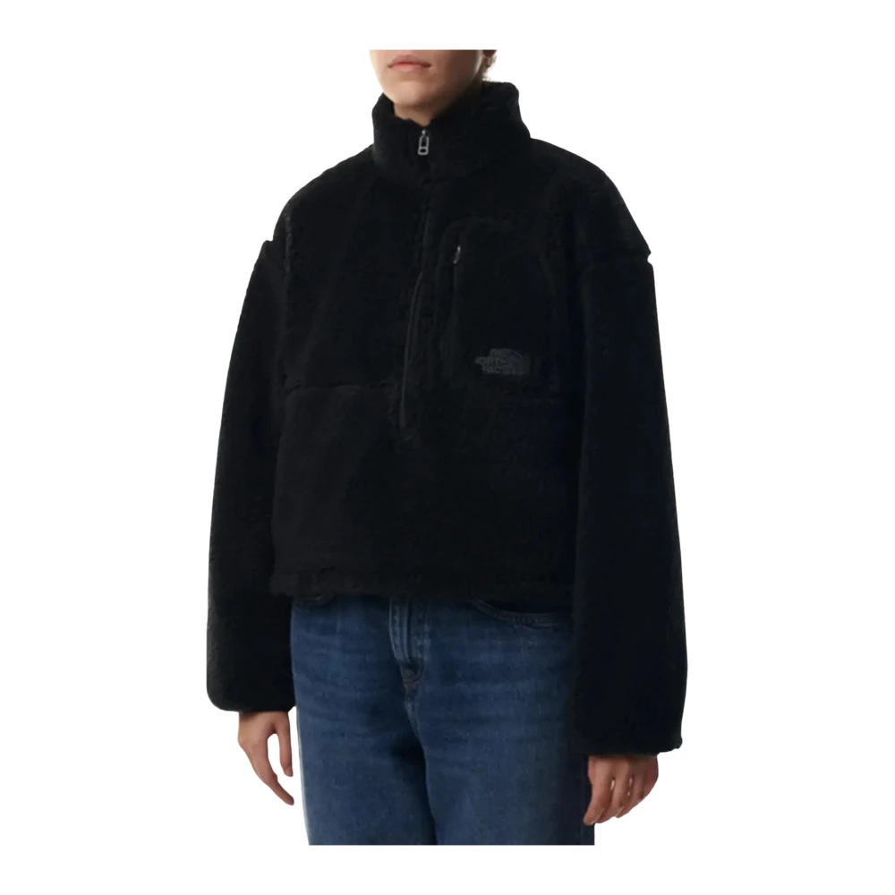 The North Face Women's Black Fleece Jackets, M, Extreme Pile Pullover