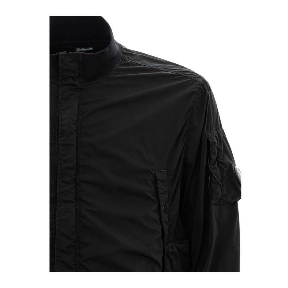 C.P. Company Zwarte waterafstotende polyamide jas Black Heren