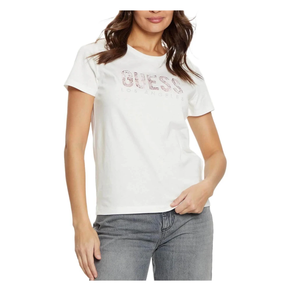 Guess - Tops > T-Shirts - White - Guess - Modalova