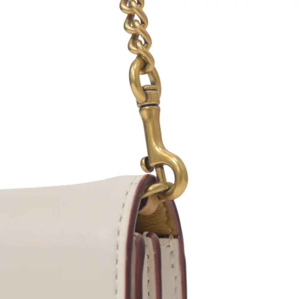 Coach Pre-owned Leather crossbody-bags White Dames