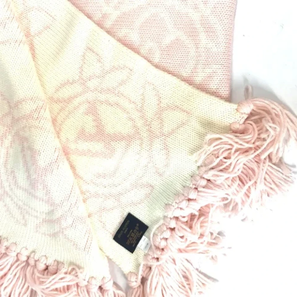 Louis Vuitton Vintage Pre-owned Wool scarves Pink Dames