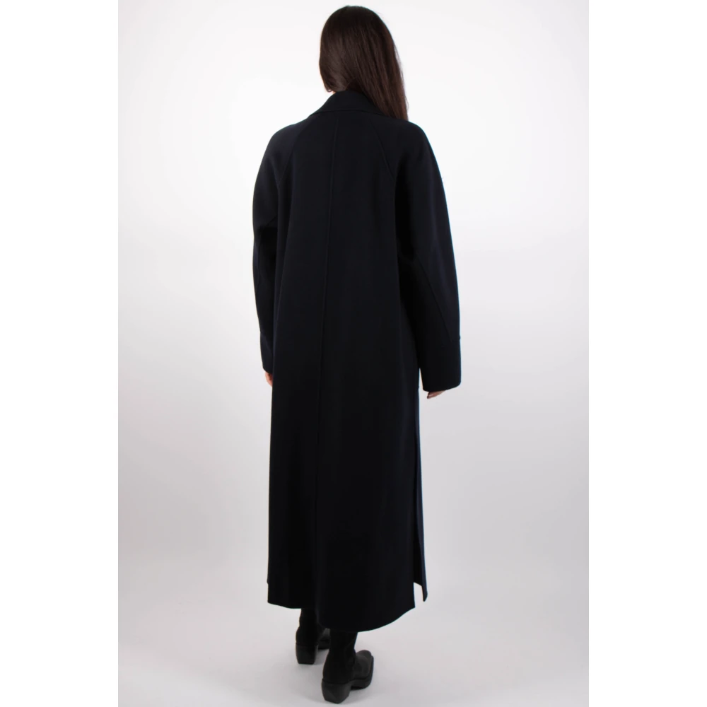 Max Mara Midnight Blue Mantel Coat Blue Dames