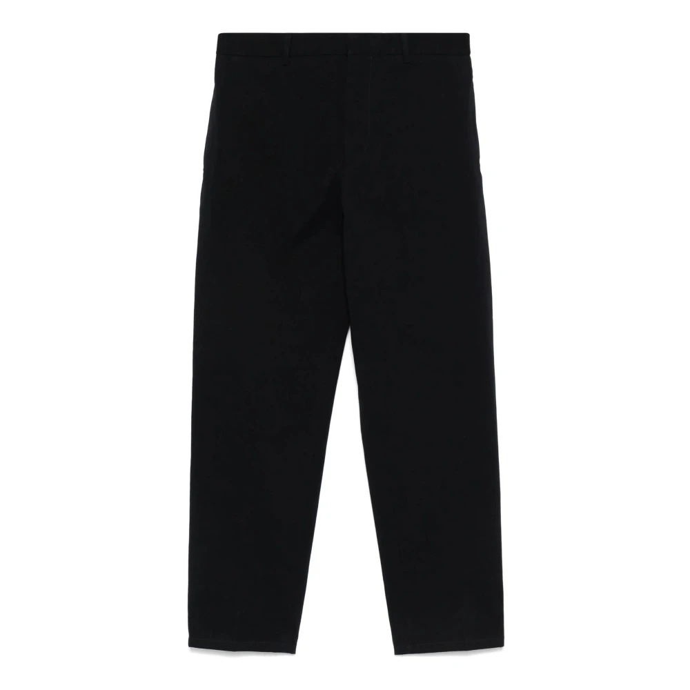 Jil Sander Donkerblauwe Tapered Broek Blue Heren