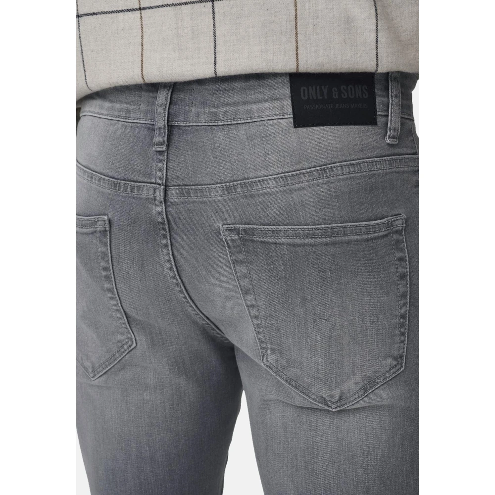 Only & Sons Moderne Slim Fit Jeans Gray Heren