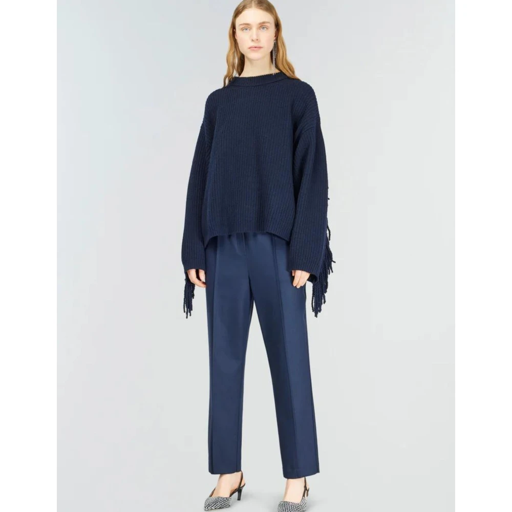 Semicouture Donkerblauwe Trui Blue Dames
