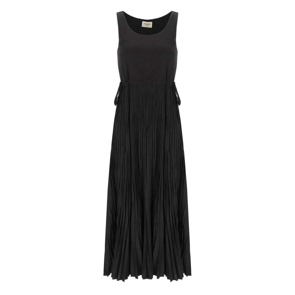 Weekend Max Mara Vrouw Zwart Kleedjes Dames, S, Katoen, Classi Jurk