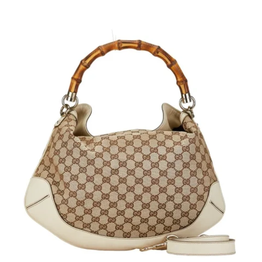 Gucci Vintage Pre-owned Canvas handbags Brown Dames